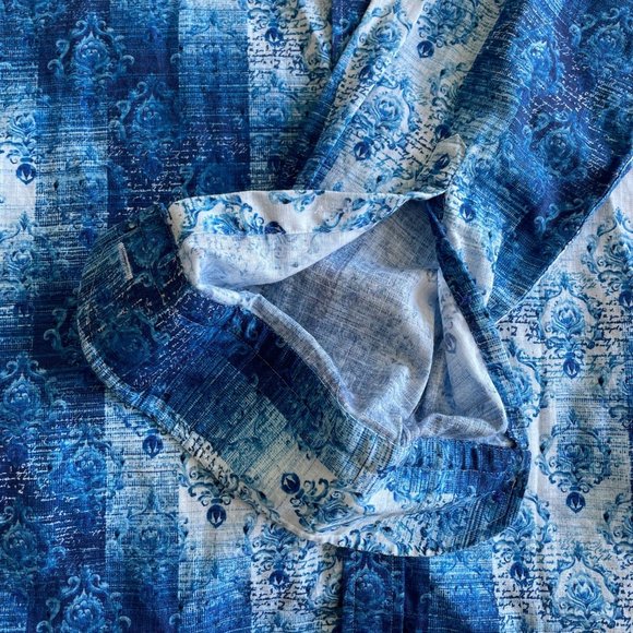 Victor (Ibiza, Spain) Shirt - Blue/White Patterned - X-Large - Picture 5 of 5